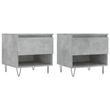 Coffee Tables 2 pcs Concrete Grey 50x46x50 cm Engineered Wood 830917