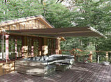 4x3m Full Cassette Electric/Manual Retractable Awning with Remote Controller, Sun Canopies for Patio T3398P315946