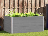 Garden Raised Bed WPC 150x100x91 cm Grey 43610