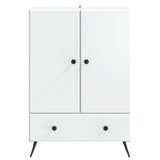 Sideboard with Drawer White 66 x 34.5 x 95 cm Engineered Wood 895585