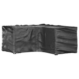 L-Shaped Garden Furniture Covers 2 pcs 16 Eyelets 215x215x90 cm 3155371
