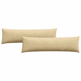Sofa Pillows 2 pcs Grey Green 145 x 40 cm Corduroy Fabric 42013864