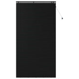 Venetian Blind Black 135 x 250 cm 35 mm Solid Paulownia Wood 42015523