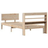 Bed Frame with Headboard without Mattress 90x200 cm 3306821