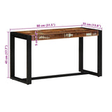 Bench Multicolour 80x35x45 cm Solid Wood Reclaimed 4015980