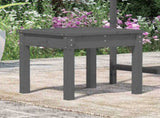 Garden Bench Grey Solid Pine Wood Standard Durable Garden Bench 823992