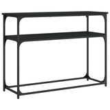 Console Table Black 100x35.5x75 cm Engineered Wood 834065