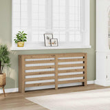 Radiator Cover Artisian Oak 175x20x82 cm Engineered Wood 852716