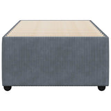 Bed Frame without Mattress Dark Grey 90x200 cm Velvet 3284983