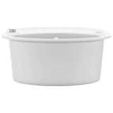 Granite Kitchen Sink Single Basin Oval White 144867