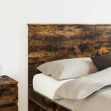 Headboard with Headboard Smoked Oak 160 cm Engineered wood 887742