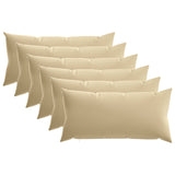 Cushion with Pillow HEERLEN 6 pcs Beige Polyester 925420