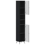 Bathroom Cabinet with Open Shelf BREDA Black 30 x 31 x 190 cm 897476