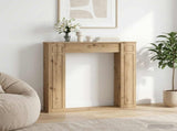 Fireplace Surround Artisan Oak 100 x 20 x 100 cm 8006623