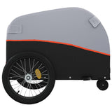 Bike Trailer Black and Orange 30 kg Iron 94138
