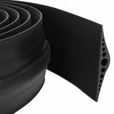 Garage Floor Seal Black 155 x 28 mm 4 m EPDM Rubber 42038238