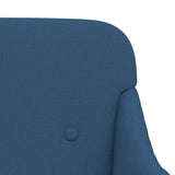 Bench Blue 110x76x80 cm Fabric 351490