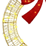 Wreath with 80 LEDs Warm white 91 x 91 x 9 cm PET 42019137