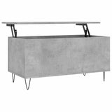 Coffee Table Concrete Grey 90x44.5x45 cm Engineered Wood 830976