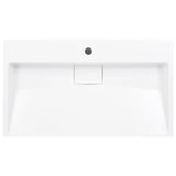Wash Basin 80x46x11 cm Mineral Cast/Marble Cast White 144065