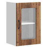 Kitchen Wall Cabinet with Glass Door Lucca Old Wood 853775