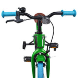 Kids Bike 16'' for 4-6 Years Old Green 42009325