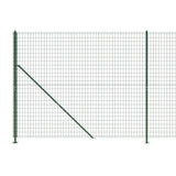 Wire Mesh Fence with Flange Green 1.4x10 m 154147