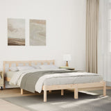 Extra Long Bed Frame without Mattress 140x210 cm Solid Wood Pine 852434