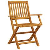 3 Piece Folding Bistro Set Solid Wood Acacia 3295252