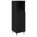 Bathroom Furniture Set 3 pcs Black Oak Engineered Wood 3378515