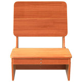 Garden Chair Wax Brown 60x64x70.5 cm Solid Wood Pine 859309