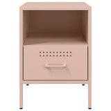 Bedside Cabinet Pink 36x39x50.5 cm Steel 843056