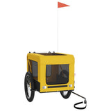 Pet Bike Trailer Yellow and Black Oxford Fabric&Iron 93924