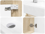 Bathroom Vanity Unit with Tap Sonoma Oak 45.5 x 22.5 x 84 cm 889443