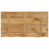 Table Top 110x60x3.8 cm Live Edge Solid Wood Rough Mango 370407