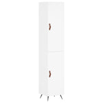 Highboard White 34.5x34x180 cm Engineered Wood 3198761