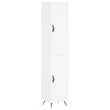 Highboard White 34.5x34x180 cm Engineered Wood 3198761