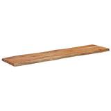 Table Top 180x40x2.5 cm Rectangular Solid Wood Acacia Live Edge 370617