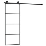Sliding Door with Hardware Set 76x205 cm ESG Glass&Aluminium 3152146