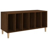 Record Cabinet Brown Oak 100x38x48 cm Engineered Wood 831980