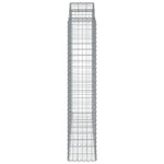 Arched Gabion Basket 200x50x200/220 cm Galvanised Iron 153500