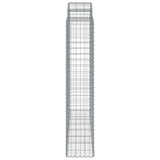 Arched Gabion Basket 200x50x200/220 cm Galvanised Iron 153500