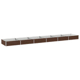 Raised Garden Bed Black 480 x 80 x 24 cm cold-rolled steel 8006517
