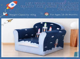 Children Chair Armchair Single Sofa, 50 x 39 x 44cm, for 18M, Blue T3398P347632