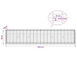 Gabion with 3.5 mm Wire and 5x10 cm Mesh 200x30x50 cm 3462694