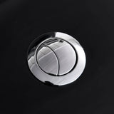 ZNTS WC Ceramic Toilet Bathroom Round Toilet Bottom Water Flow Black 141136
