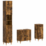 3 Piece Bathroom Cabinet Set ALKMAAR Engineered Wood 3417833