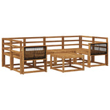 Outdoor Sofa Set 5 pcs Natural Solid Acacia Wood 3385030