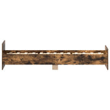Bed Frame without Mattress Smoked Oak 90x200 cm Engineered Wood 835929
