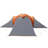 Family Tent Dome 6-Person Grey and Orange Waterproof 4009433